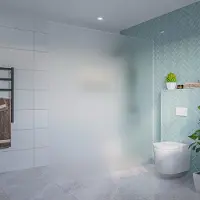 FortiFura Galeria Inloopdouche - mat glas - 180x200cm - 8mm - nano - blind inbouw profiel SW797933 SW1102415