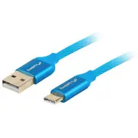 Lanberg Kabel USB A naar USB C Lanberg Quick Charge 3.0 Blauw 0,5 m
