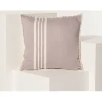 Lalay Kussenhoes 40x40cm Krem Sultan Light Grey - 2 zijden light grey- sierkussen - katoen - excl. binnenkussen