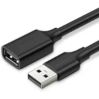 UGREEN - verlengkabel - USB - (mannelijk) - USB - (vrouwelijk) - 2.0 - 480Mb/s - 1,5m - zwart - (US103)