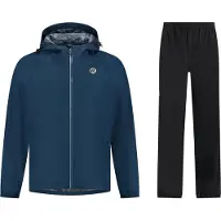Rogelli Commuter Core Regenpak Unisex - Waterdicht - Blauw Zwart - 3XL