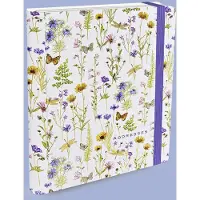 Peter Pauper Press Addressbook Large - Wildflower Garden- met elastieksluiting - 16x21 cm