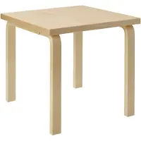 Artek Aalto 80c Tafel Vierkant 60x60 Cm Berken - Eettafels & bartafels Berken Fineer Birch - 28306281
