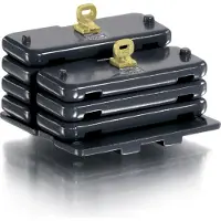 Wiking 077855 Claas Xerion ballastgewichten, accessoires voor modeltractoren, 1:32, vanaf 14 jaar, achter- en voorballast Claas Xerion, zwart