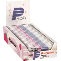 Powerbar Plus L-carnitine 30% Doos Met Proteïnerepen Framboos En Yoghurt 35g 30 Eenheden