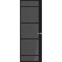 Svedex Binnendeuren Front FR517 Zwart Rookglas | Afgelakt met Superlak | Deurengigant.nl