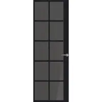 Svedex Binnendeuren Front FR512 Zwart Rookglas | Afgelakt met Superlak | Deurengigant.nl