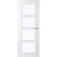 Svedex Binnendeuren Connect CN07 Gezandstraald glas met blanke rand | Afgelakt met Superlak | Deurengigant.nl