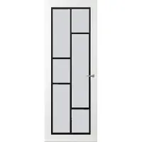 Svedex Binnendeuren Front FR506 Wit Zwart Satijnglas | Afgelakt met Superlak | Deurengigant.nl