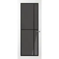 Svedex Binnendeuren Front FR503 Wit Zwart Rookglas | Afgelakt met Superlak | Deurengigant.nl