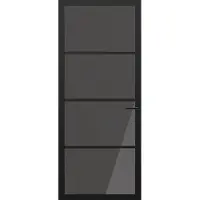 Svedex Binnendeuren NDB900 Zwart Rookglas | Afgelakt met Superlak | Deurengigant.nl