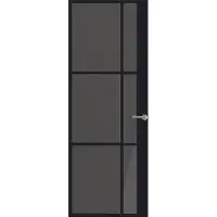 Svedex Binnendeuren Front FR504 Zwart Rookglas | Afgelakt met Superlak | Deurengigant.nl
