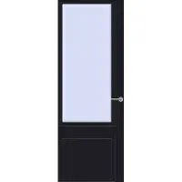 Svedex Binnendeuren Cameo CE104 zwart Blank facetglas | Afgelakt met Superlak | Deurengigant.nl
