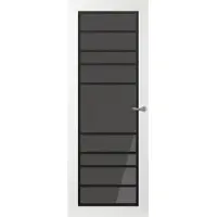 Svedex Binnendeuren Front FR518 Wit Zwart Rookglas | Afgelakt met Superlak | Deurengigant.nl