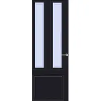 Svedex Binnendeuren Cameo CE131 zwart Blank facetglas | Afgelakt met Superlak | Deurengigant.nl
