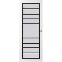 Svedex Binnendeuren Front FR518 Wit Zwart Satijnglas | Afgelakt met Superlak | Deurengigant.nl