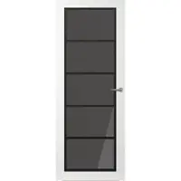 Svedex Binnendeuren Front FR516 Wit Zwart Rookglas | Afgelakt met Superlak | Deurengigant.nl