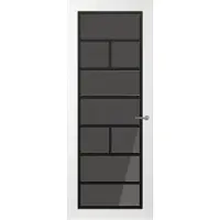 Svedex Binnendeuren Front FR505 Wit Zwart Rookglas | Afgelakt met Superlak | Deurengigant.nl