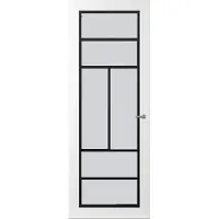 Svedex Binnendeuren Front FR507 Wit Zwart Satijnglas | Afgelakt met Superlak | Deurengigant.nl