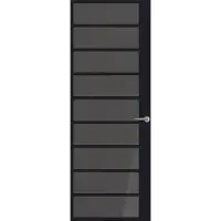 Svedex Binnendeuren Front FR519 Zwart Rookglas | Afgelakt met Superlak | Deurengigant.nl
