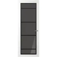 Svedex Binnendeuren Front FR517 Wit Zwart Rookglas | Afgelakt met Superlak | Deurengigant.nl