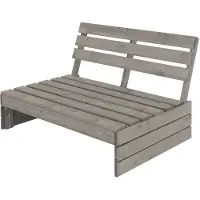 ML-Design Tuinbank Houten bank 3-zits 116x76.5x80 cm Grijs massief dennenhout ML design