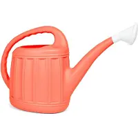Hega hogar Tuinplanten Gieter Eureka - kunststof - steenrood - voor buiten - met broeskop - 7 Liter - Gieters