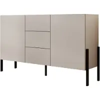 Meubella Dressoir Jordy - Beige - 154 cm