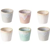 Costa Nova Grespresso espresso kopjes set van 6 in de kleuren Soft Touch - 6 cm - 0,9 L