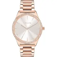 Tamaris Analoog horloge rose-goud / platina / transparant