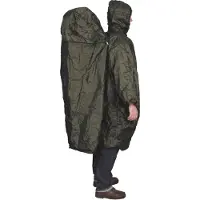Travelsafe Regenhoes met Rugzakverlenging, S/M, olijfgroen