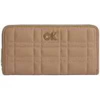Calvin Klein Gevoerde Ritsportemonnee Beige