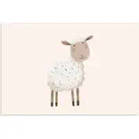 PosterMonkey Poster 180x120 cm - Schaap - Boerderij dier - Dieren - Posters - Kamer decoratie accessoires - Wanddecoratie kinderkamer - Muurdecoratie babykamer