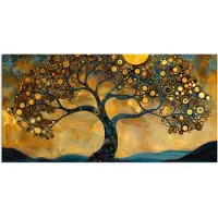PosterMonkey Poster 160x80 cm - Boom - Industrieel - Abstract - Geel - Posters - Kamer decoratie - Wanddecoratie woonkamer - Muurdecoratie slaapkamer