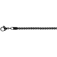 Ixxxi Men Ketting Ronde Schakel Mat Zwart