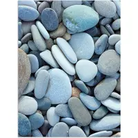 PosterMonkey Poster 60x80 cm - Zen stenen - Natuur - Strand - Posters - Wanddecoratie badkamer - Muurdecoratie WC - Decoratieve accessoires - Toilet muur decoratie
