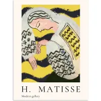 PosterMonkey Poster 120x160 cm - Matisse - Vrouw - Modern - Abstract - Posters - Kamer decoratie - Wanddecoratie woonkamer - Muurdecoratie slaapkamer XXL
