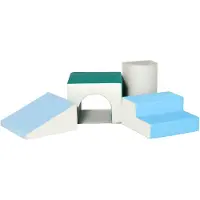 HOMCOM HOMdotCOM Bouwsteenset van 4 Foam Blokken 150 cm x 50 cm x 39 cm