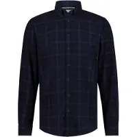 State of Art overhemd wijde fit donkerblauw geruit