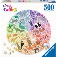Ravensburger Round puzzle Circle of colors Animals - Legpuzzel - 500 stukjes