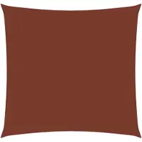 vidaXL Zonnescherm vierkant 7x7 m oxford stof terracottakleurig