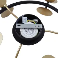 LUCANDE LED-plafondlamp Pallo, dimbaar, zwart, Woon-/ Eetkamer, metaal, Modern, LED plafondlamp