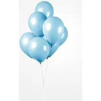 We Fiesta 100 ballonnen 12″ licht blauw - Versiering Feestdecoratie Decoratie Verjaardag Jubileum Thema Feest Ballon
