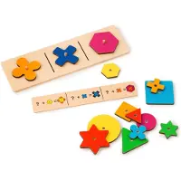 Toys for Life 'Bouw een bloem' - Vormen en kleuren leren - Educatief speelgoed - Sensorisch speelgoed - Spelend leren Motoriek - Houten speelgoed - Educatief speelgoed 3 tot 7 jaar