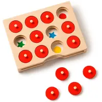 Toys for Life 'Zoek en vind' - Woorden leren - Educatief speelgoed - Sensorisch speelgoed - Spelend leren - Houten speelgoed - Speelgoed 3 tot 6 jaar