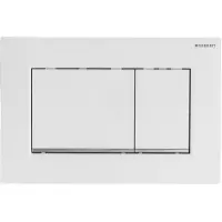 Geberit Sigma 30 bedieningspaneel Wit / glansverchroomd / wit