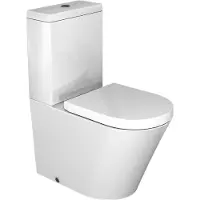 Luca Varess Calibro staand toilet glanzend wit randloos