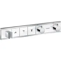 Hansgrohe rainselect thermostaat afbouwdeel voor 3 functies, wit/chroom