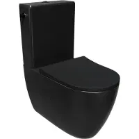 Luca Varess Vinto staand toilet mat zwart randloos