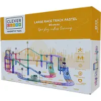 Cleverclixx Large Race Track Pastel | 80 Stuks